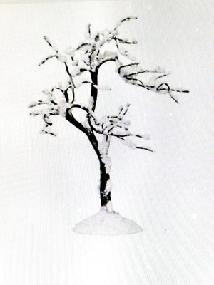 TWO LEMAX Christmas Snowy Alamo Tree LARGE 10'' #84787 SET OF TWO FREE Shipping