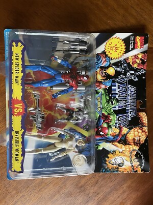 アメコミ Marvel Team Up War Machine vs Spider-Man toybiz marvel team up WAR MACHINE Invisible Woman VS