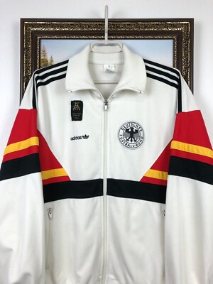 【最終金額】当時物　ドイツ代表　1990 トラックジャケット　ジャージ 90s adidas トラックジャケット ジャージ上 ドイツ代表 刺繍 W杯