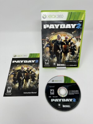 Payday 2 Xbox 360 CIB Complete w/ Manual Tested and Working