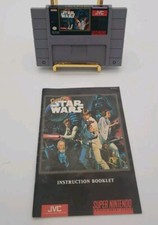 Nintendo Super Star Wars - SNES 1991 W/Manual TESTED