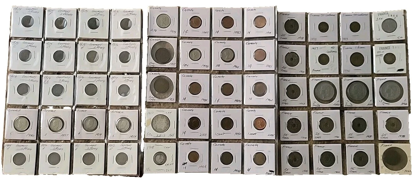 World Coin Collections & Lots 1962