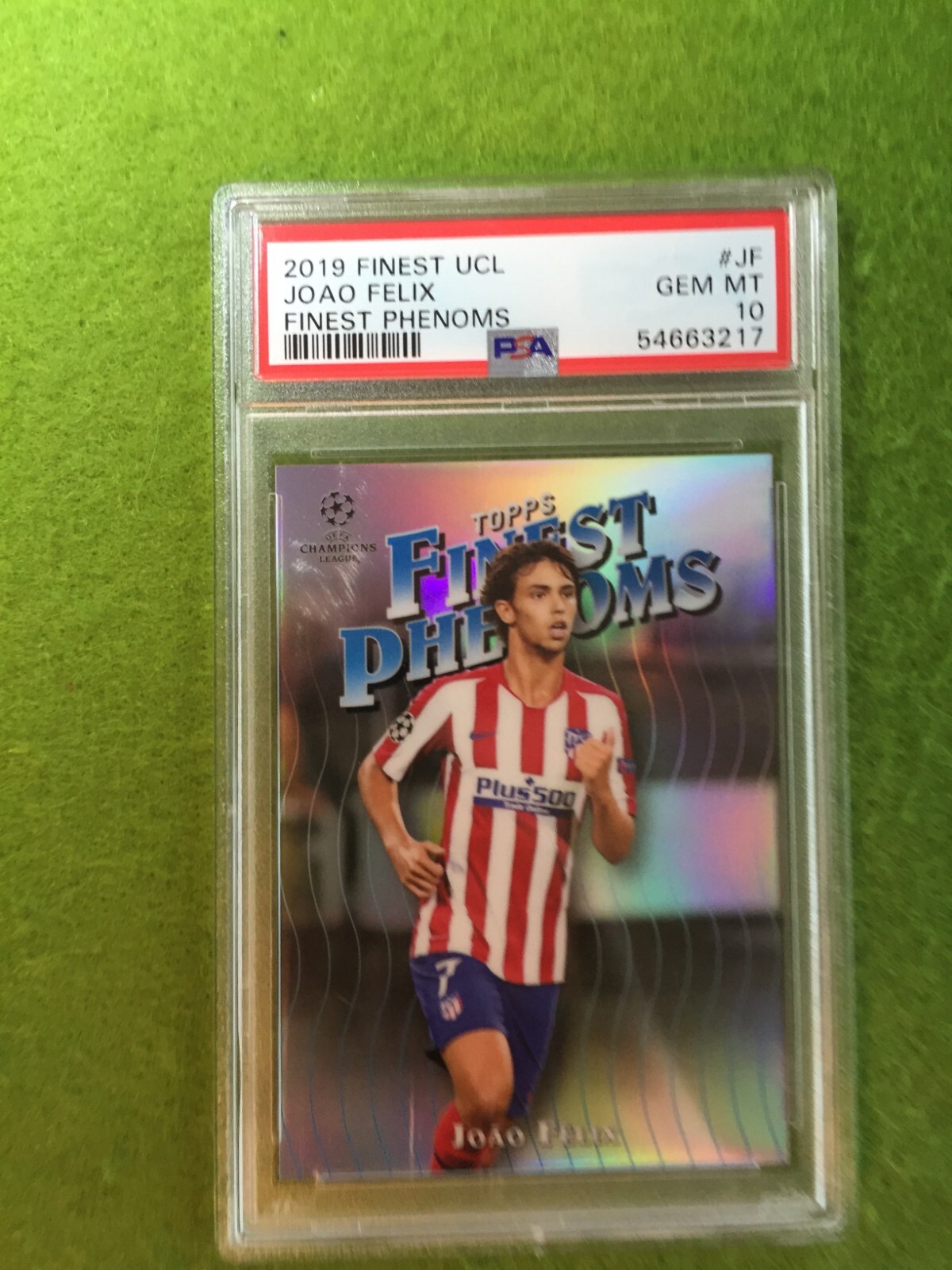 Joao Felix PSA 10 REFRACTOR CARD JERSEY #23 PORTUGAL 2019 Finest JOAO FELIX UCL view 5