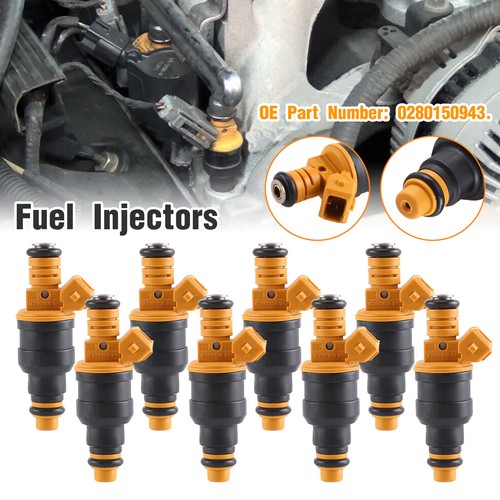 Juego de 8 inyectores de combustible de flujo coincidente 0280150943 para Ford 4.6 5.0 5.4 5.8L - Imagen 3 de 24