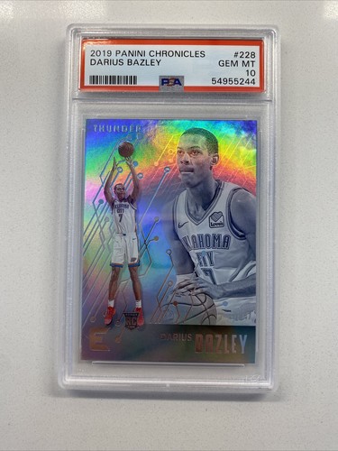DARIUS BAZLEY 2019 Chronicles Essentials 228 RC Rookie PSA 10 GEM MINT QTY - Picture 2 of 2