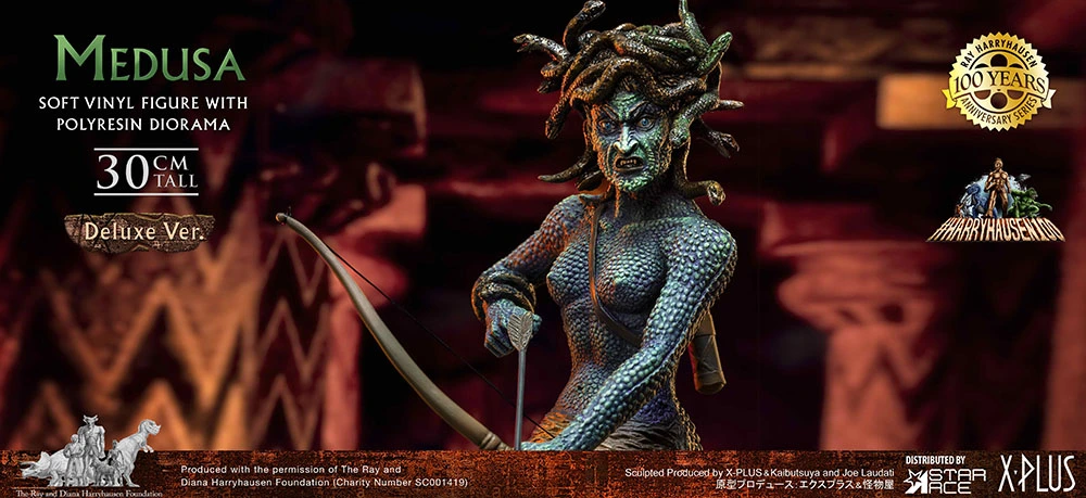 Lot #155 - CLASH OF THE TITANS (1981) - Ray Harryhausen-autographed  Life-size Medusa Statue