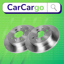 Premium Solid Rear Brake Discs Pair Acura Integra 1.6 i 1985-1990 239 mm