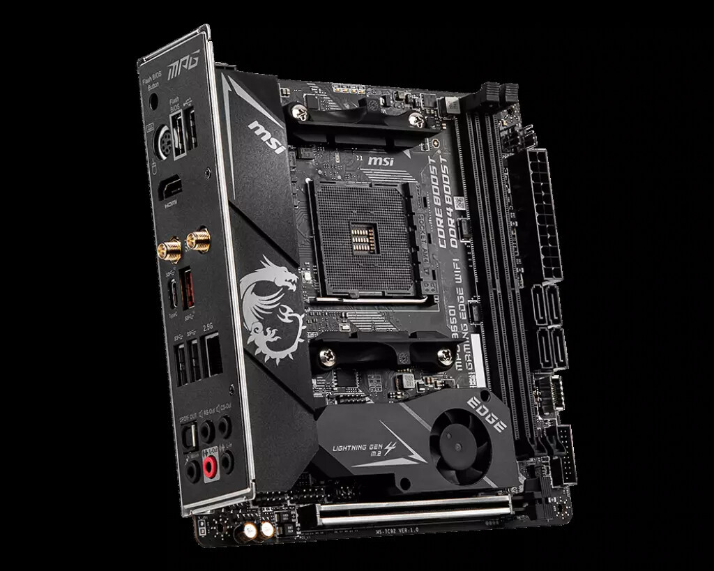 FOR MSI MPG B550I GAMING EDGE WIFI AMD 64GB DDR4 B550 Motherboard