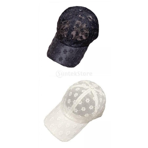 2pcs Lace Baseball Hip Sun Hat 