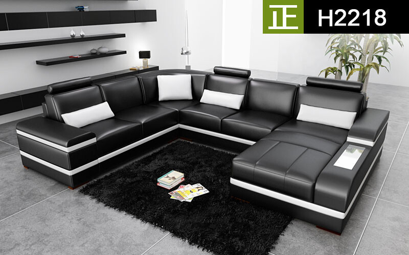 Corner Sofa U Form Living Room Furniture Couches Selectable Colour
