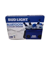 BUD LIGHT 24-Can Insulated COOLER with Bluetooth Stereo Speaker NIB 