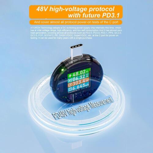 USB Tester Voltage Current Meter Type-C Multimeter Voltmeter Ammeter PD Detector - Bild 6 von 23