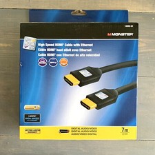 Monster Just Hook It High Speed HDMI Cable Ethernet 22.9ft 7m 140052-00