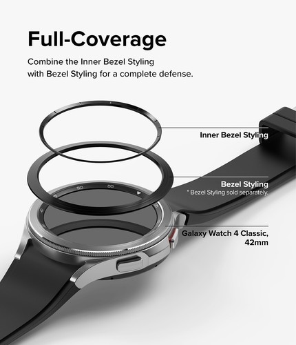 Ringke Style Lunette Intérieure pour Galaxy Watch 4 Classic 42mm Housse Anti Rayures - Photo 36 sur 38