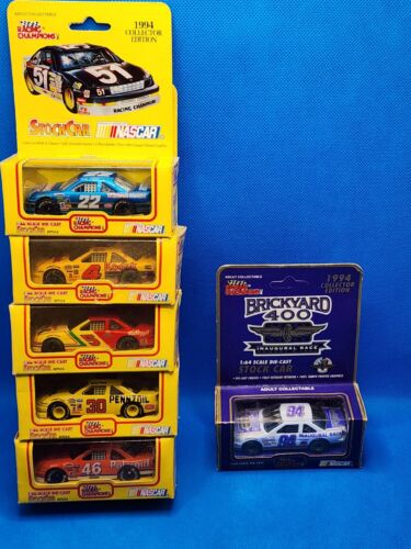Lot of 6 NASCAR Stock Car 1994 Edition Die Cast Racing Champions, New Unopened - Afbeelding 1 van 11