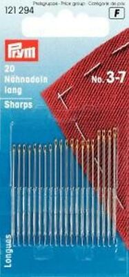 Prym Sewing Needles Long Steel 3-7 Silver Color