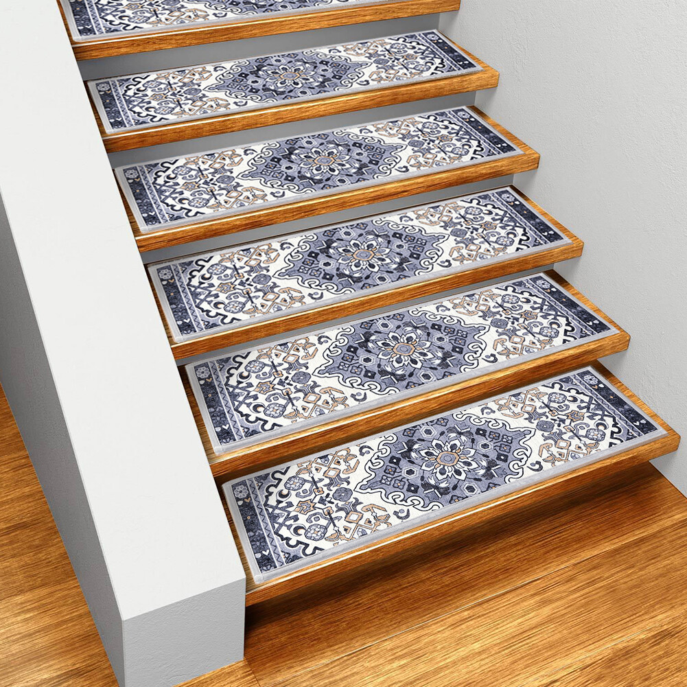15PC Non-Slip Carpet Stair Treads for Wood Steps, Elderly & Pet Safe