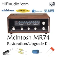 McIntosh MR74 tuner restoration recap repair upgrade rebuild kit capacitor
