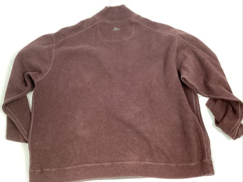 Tommy Bahama Herren 1/4 Zip Pullover weinrot gebraucht keine Größe - Bild 5 von 7