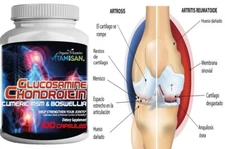 Glucosamine Chondroitin Turmeric MSM Boswellia COLLAGEN C,D joint support 2800mg