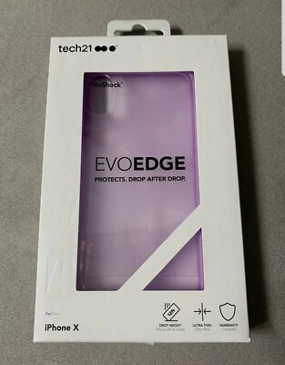 tech21 EVOEDGE Orchid Pink Smartphone Case for iPhone X 12 inch Drop Protection