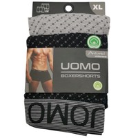 2Er Pack Herren Boxershorts Schwarz/Grau Gr. Xl Unterhosen UnterwäSche Shorts