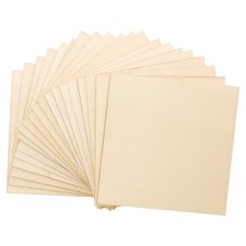 20 Pack Thin Plywood Sheets 100x100x2mm Wood Boards for Arts Crafts DIY