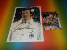 Georg Schwarzenbeck DFB Weltmeister 1974  signiert Autogramm auf 20x28 Foto + AK