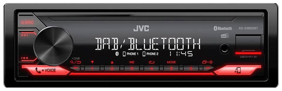JVC Bluetooth USB DAB MP3 Autoradio für Peugeot 206 (ab 1998) - Bild 2 von 4