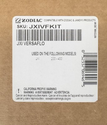 *JXIVFKIT Jandy JXI Pool Heater VersaFlo Integrated Bypass Assembly Kit