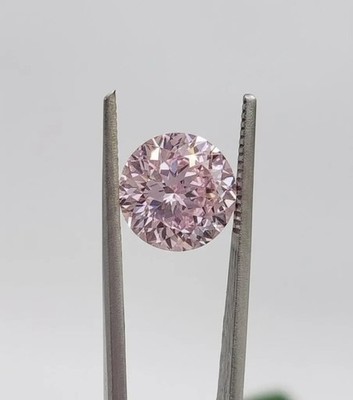 2.5 Ct Natural Pink Diamond Round Portuguese Cut 8X8 MM for making ring