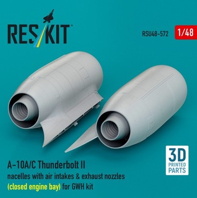 Reskit RSU48-0572 1:48 A-10A/C Thunderbolt II nacelles with air intakes