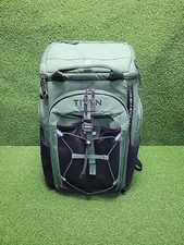 Titan 26-can Backpack Cooler - Green, Adjustable Hook, Water Repellent