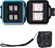 JJC 12 Slots Portable SD Micro Memory Card Case, For 4 SD 8