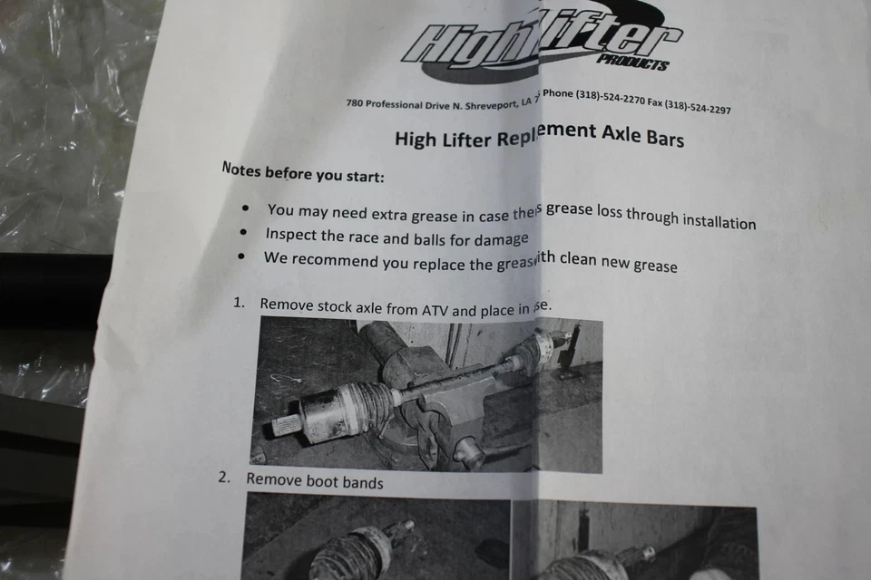 POLARIS 500/800 SPORTMAN Axle Bars High Lifter Lift Kits # ABK-P-2 - Image 2 of 4