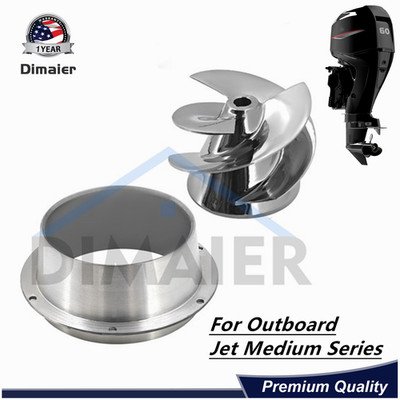 For Medium Series Outboard Jet Impeller 6 1/8 Part No.1737 + Flanged Liner 1521