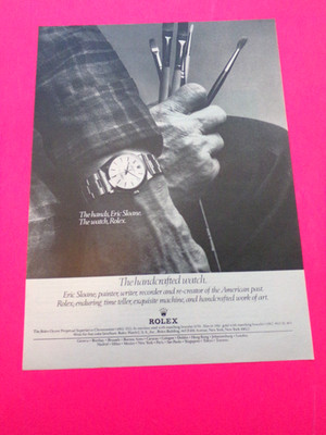 1978 Rolex Oyster Perpetual Superlative Chronometer Watch Ad Hands of Eric Sloan
