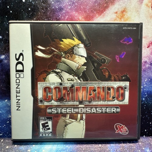 Commando: Steel Disaster Nintendo DS, 2008  with Insert and Manual Tested works