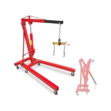 Engine Hoist with Lever, 2 Ton 4450 LBS Heavy Duty Engine Lift Cherry Picker,...
