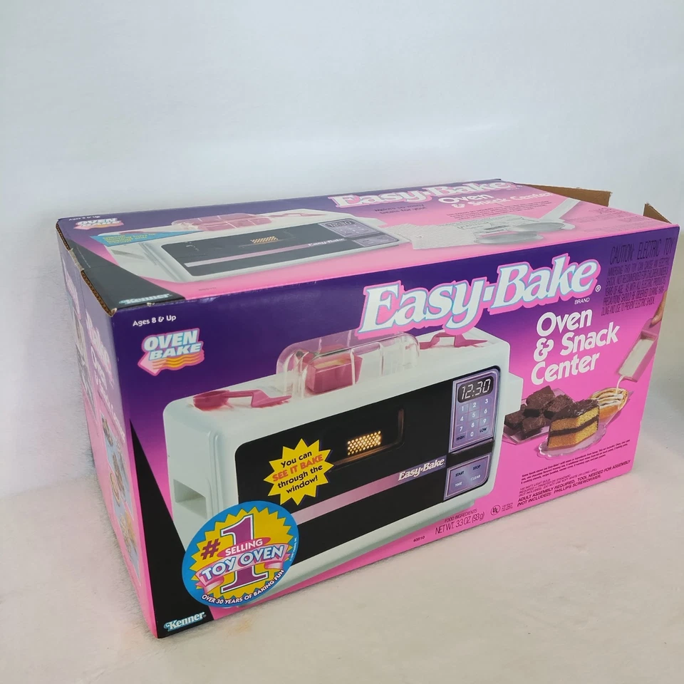 VTG 1995 Kenner Hasbro Easy Bake Oven & Snack Center Original Box and Mixes NOB - Image 2 of 4