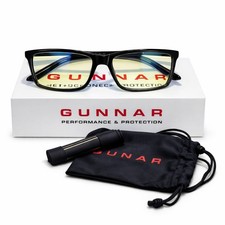 Gunnar HAUS Onyx Blue Light Blocking Glasses 1.00 Reading Lens