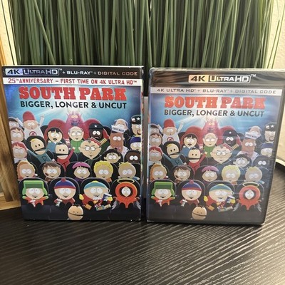 South Park Bigger Longer Uncut 25th Anniversary 4K UHD Blu-ray Slipcover SEALED