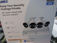 Lorex Fusion Series NVR with IP Bullet 4XCameras 4K 16-Channel 1TB Wired System