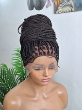 Braided Wig Full Lace 22 Inches Knotless Braid For Women