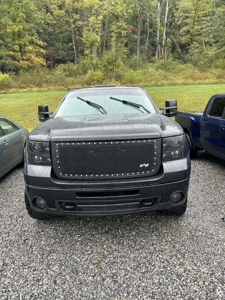 Faros proyectores LED halo para GMC Sierra 1500 2500 2007-2013 Blk Smoke Foto 2 de 4