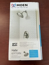 NEW Moen 82971SRN Halle 1-Handle Shower Trim Kit W/Valve B45