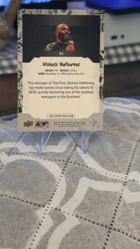 2023 Upper Deck AEW All Elite Wrestling - Crew Stokely Hathaway #81 - Picture 2 of 2