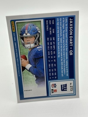 2025 Panini Donruss Optic Green Hyper - Jaxson Dart Rated Rookie