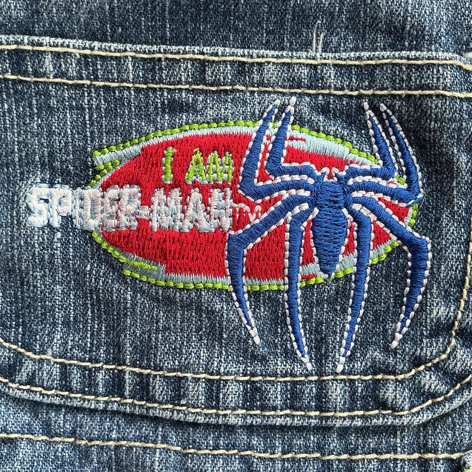 Mono de colección Spider-Man niños 3T Marvel Spider-Man 3 denim 2007 Y2K RARO Foto 3 de 4