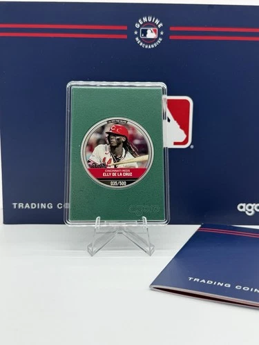 2024 Agoro MLB Elly De La Cruz 1oz Silver Coin #35/500 Reds Rare